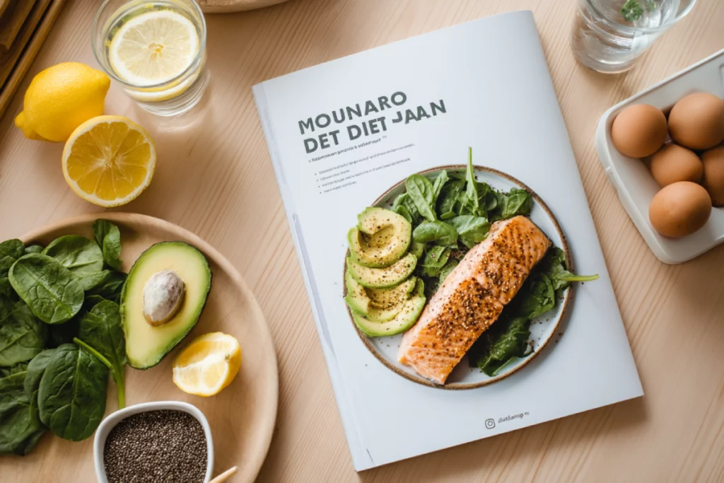 Mounjaro Diet Plan PDF printable with healthy food